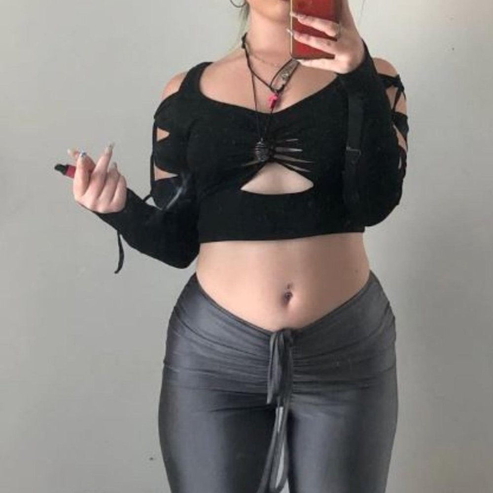 Y2K Low Waist Flare Pants Women Drawstring